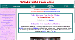 Desktop Screenshot of collectiblesodacans.com
