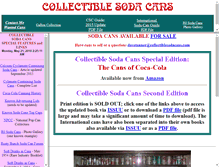 Tablet Screenshot of collectiblesodacans.com
